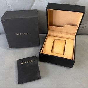 BULGARI Watch Box + Booklets + Filled Certificate + Outer Box